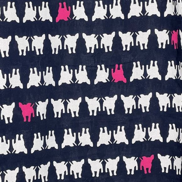 Crown & Ivy Puppy Dog Novelty Print Cotton Long Sleeve Button Up Shirt Large - Picture 4 of 9